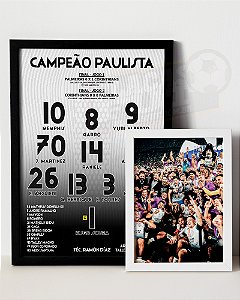 Kit Quadros Campeão Paulista 2025