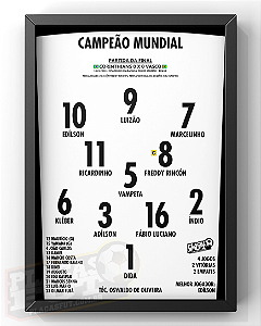 Quadro Escalação Final Mundial 2000