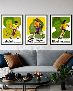 Kit 3 Quadros - Trindade do Tri