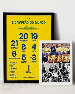 Kit Quadros Bicampeão Do Mundo 1962