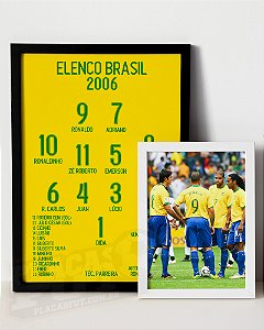 Kit Quadros Brasil Elenco 2006