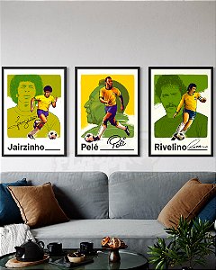 Kit 3 Quadros - Trindade do Tri