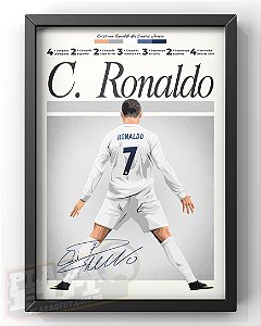 Quadro Cristiano Ronaldo "Hall da Fama PlacasFUT" 2016/17