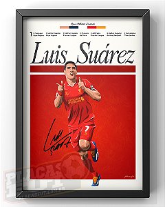 Quadro Luis Suárez "Hall da Fama PlacasFUT"