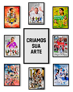 Quadro Arte Personalizada PlacasFUT