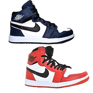 nike air jordan 1 vermelho e branco
