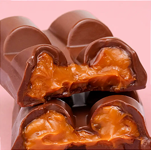 Barra de Chocolate Recheada com Doce de Leite - 120g Sem Açúcar Sem Poliol Sem Glúten Sem Lactose Low Carb