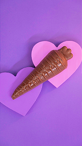 Cenoura Recheada com Bolo de Cenoura e Brigadeiro 100g - Sem Açúcar Sem Poliol Sem Lácteos Sem Glúten Vegano Low Carb