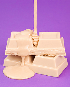 1 kilo de Lascas de Chocolate Branco Ao Leite de Coco - Sem Açúcar Sem Poliol Sem Glúten Sem Lácteos Low Carb Vegano