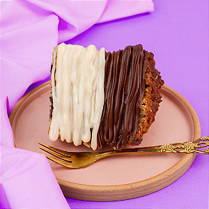 Fatia de Panetone com Gotas de Chocolate com Recheio de Casadinho - 110g Sem Açúcar Sem Glúten Sem Lactose Low Carb