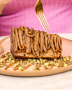 Fatia de Panetone com Pistache Sem Açúcar Sem Glúten Sem Lácteos Low Carb 110g