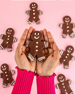 Gingerbread Snowman – Zero Açúcar, Zero Póliol, Zero Glúten, Zero Lácteos, Low Carb e Vegano.