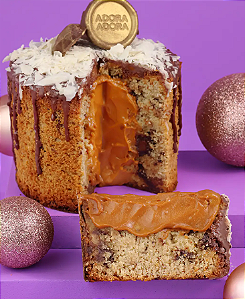 Mini Chocotone com Recheio de Doce de Leite 200g – Zero Açúcar, Zero Glúten, Zero Lactose e Low Carb.