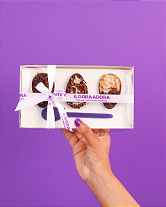 Trio de Mini Ovos Zero Lactose 135g – Zero Açúcar, Zero Glúten, Zero Lactose e Low Carb.