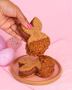 Sanduíche de Coelho Recheado com Brigadeiro de Avelã 60g – Zero Açúcar Refinado, Zero Póliol, Zero Glúten, Zero Lácteos,