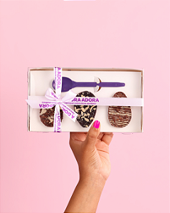 Trio de Mini Ovos Zero Veganos 110g – Zero Açúcar Refinado, Zero Póliol, Zero Glúten, Zero Lácteos, Low Carb e Vegano.