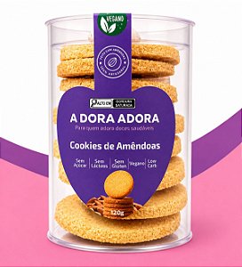 Cookie de Amêndoas 120g – Zero Açúcar, Zero Póliol, Zero Glúten, Zero Lácteos, Low Carb e Vegano.