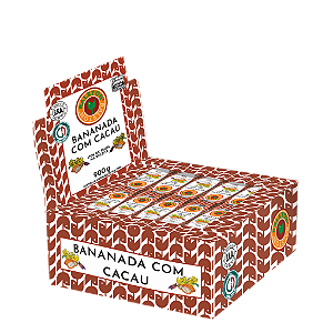 Display com 30x Bananada com Cacau 100% 30g - Ralston