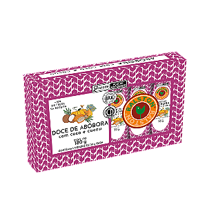 Display com 6x Doce de Abóbora com Coco Queimado com Cacau 100% 30g - Ralston