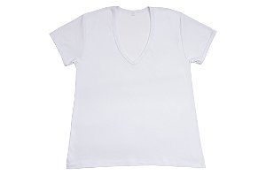 T-Shirt Branca Adulto em Algodão Pima Peruano