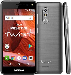 Celular Twist S-511 Dual, Positivo, 3900672, 16GB, 5, Cinza