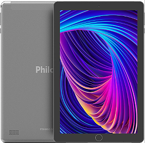 Tablet Philco PTB10RSG 2GB Tela 10" 3G Android Pie 9.0 Processador Quad-Core - 1.3Ghz - Grafite