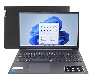 Notebook IdeaPad 3I Lenovo i3-1115G4 15.6 256GB SSD 4GB Win 11 Home - 82MD000ABR