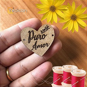 Kit 1.000 Etiquetas Tag em Madeira MDF