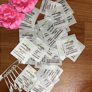 Kit 1.000 Etiquetas Personalizadas 3,8 x 6cm (Cetim ou Gorgurão)