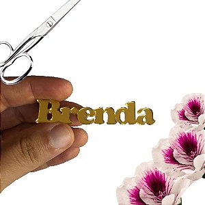 Kit 5 Un Nomes em Acrilico para Laços