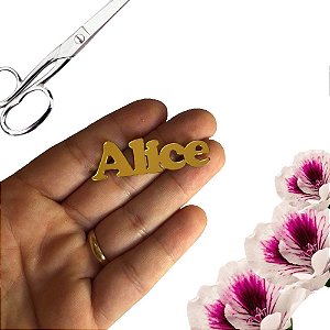 Kit 20 Un Nomes em Acrilico para Laços