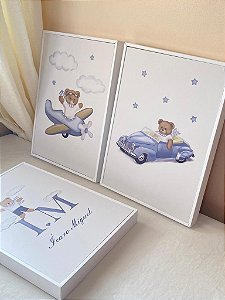 Kit Quadros Urso Baby