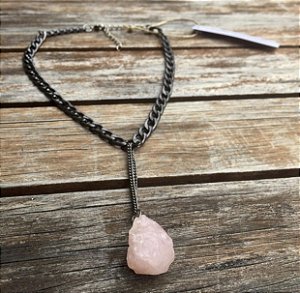 Colar Quartzo Rosa