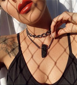 Colar Turmalina Negra