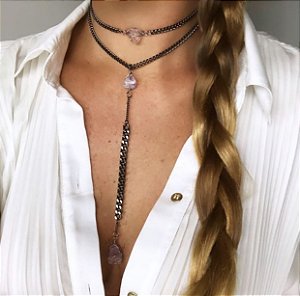 Choker + Colar Ametista