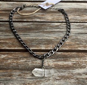 Colar Quartzo Branco