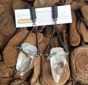 Brinco Quartzo Branco