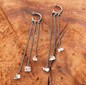 Brinco Quartzo Branco