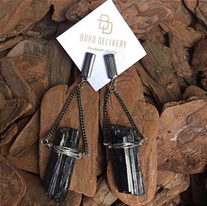 Brinco Turmalina Negra