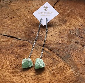 Brinco Quartzo Verde