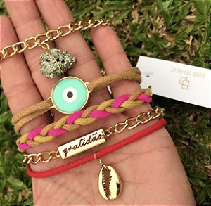 #pulseirismo Pirita, Olho Grego, Trançado, Gratidão, Buzios.