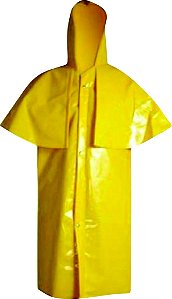 Capa de chuva tipo morcego