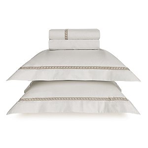 Jogo de Cama King Trussardi 200 Fios Percal 100% Algodão Giorgio