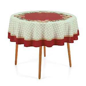 Toalha de Mesa Redonda Sinos de Natal 1,60m- Karsten