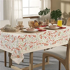 Toalha de Mesa Retangular Coraline  1,40x2,50 - Karsten