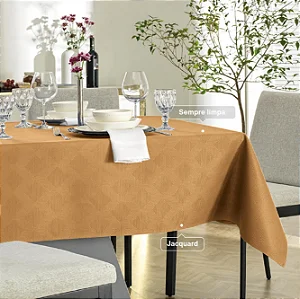 Toalha de Mesa Retangular Zattar Mel  1,60x3,20cm - Karsten