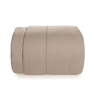 Edredom Karsten 180 Fios Percal Liss Castor Casal