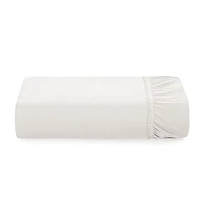 Lençol Solteiro com Elástico Avulso 100% Algodão Tom Branco