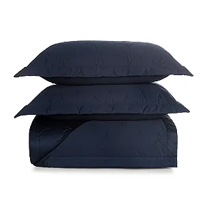 Colcha  Queen 300 Fios Frare Azul- Trussardi