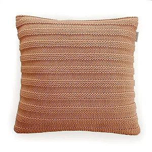 Almofada Decorativa de Tricot Quadrada Elana Âmbar- Karsten